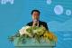 黃偉哲市長致詞，肯定陳其邁市長推動效率，期望各界共同至「淨零學院」上課。