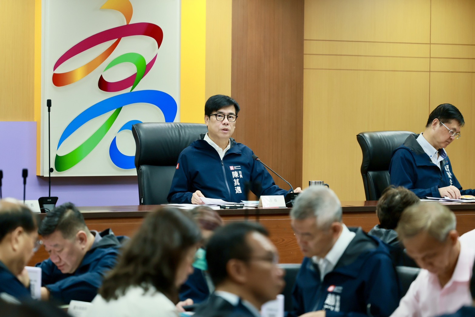 Mayor Chen Chi-mai Calls for Accelerated Recovery Efforts Following Heavy R...