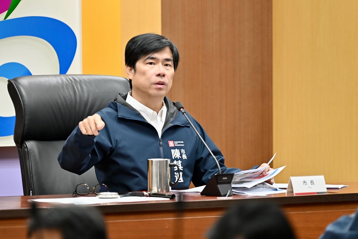 Rainy Season Approaching: Mayor Chen Chi-mai Urges Timely Completion of Des...