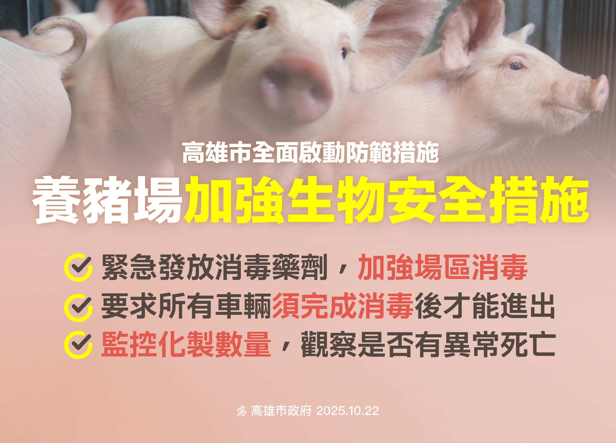 養豬場加強生物安全措施